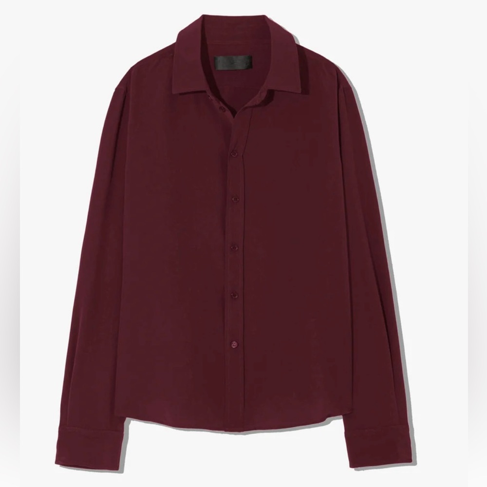 Nili Lotan Gaia Slim Silk Shirt